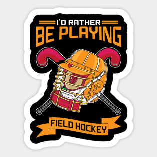 Field Hockey Sticker